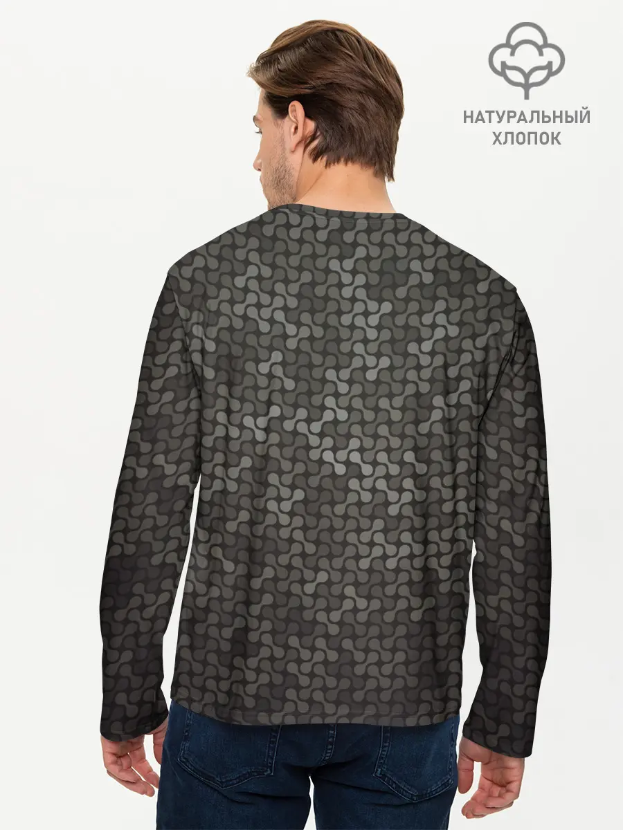 Мужской лонгслив базовый / Geometric textures (P007_P004ooo3015179, P004ooo3015179)
