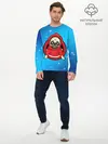 Мужской лонгслив базовый / Мопс в толстовке (P007_P004ooo3014941, P004ooo3014941)
