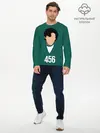 Мужской лонгслив базовый / Номер 456 || Игра в кальмара (P007_P004ooo3015923, P004ooo3015923)