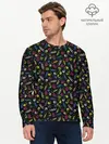 Мужской лонгслив базовый / Праздничное Конфетти (P007_P004ooo3016531, P004ooo3016531)