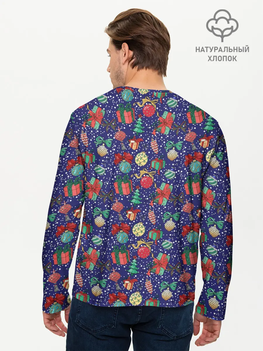 Мужской лонгслив базовый / Игрушки и Подарки (P007_P004ooo3016533, P004ooo3016533)