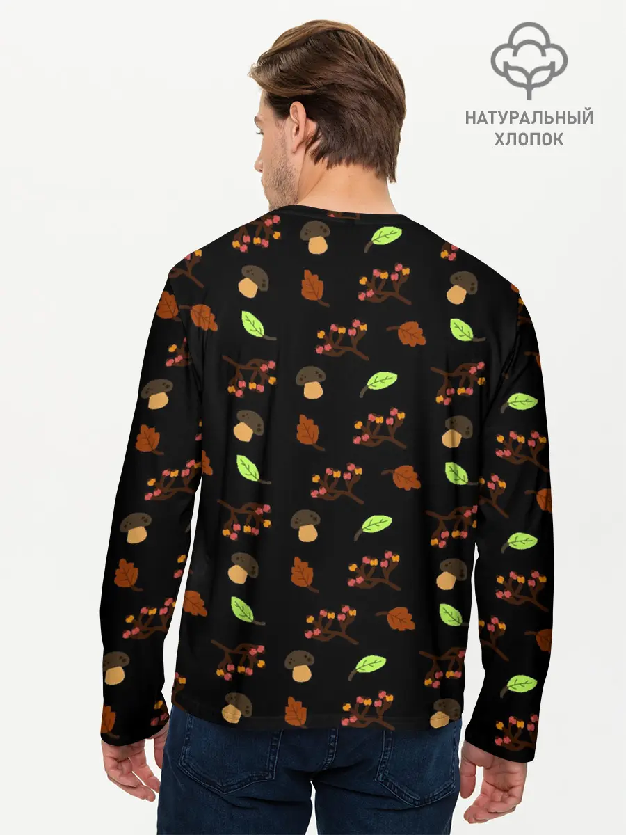 Мужской лонгслив базовый / AUTUMN MOTIFS (P007_P004ooo3016585, P004ooo3016585)