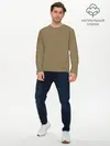 Мужской лонгслив базовый / Абстракция разноцветные зигзаги (P007_P004ooo3016635, P004ooo3016635)