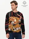 Мужской лонгслив базовый / Хеллоуинская тыква-хання (P007_P004ooo3016207, P004ooo3016207)