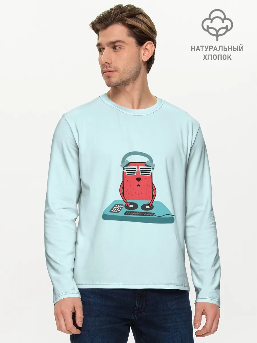 Мужской лонгслив базовый / Воспроизведение (P007_P004ooo3016655, P004ooo3016655)