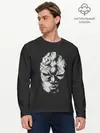 Мужской лонгслив базовый / Каменная маска Джо Джо (P007_P004ooo3017821, P004ooo3017821)