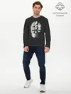 Мужской лонгслив базовый / Каменная маска Джо Джо (P007_P004ooo3017821, P004ooo3017821)