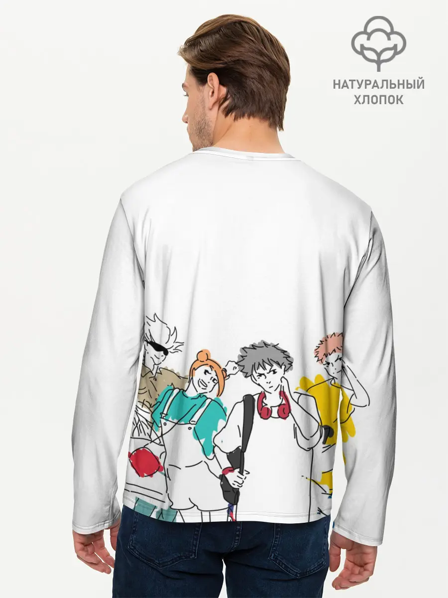 Мужской лонгслив базовый / Итадори Юдзи - Jujutsu Kaisen (P007_P004ooo3017823, P004ooo3017823)