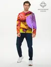 Мужской лонгслив базовый / Разноцветные ракушки multicolored seashells (P007_P004ooo3017887, P004ooo3017887)