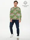 Мужской лонгслив базовый / Новогодние олени 2022 (P007_P004ooo3017611, P004ooo3017611)