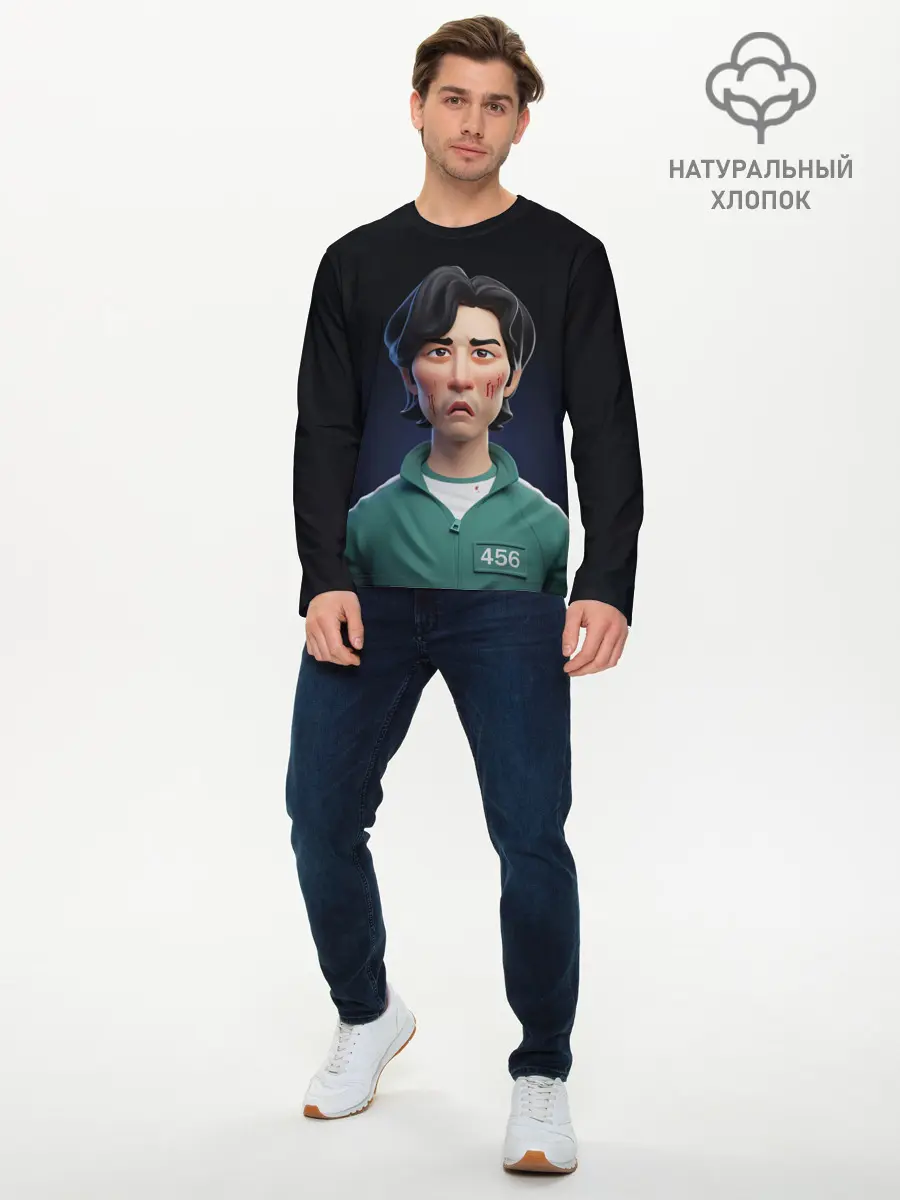 Мужской лонгслив базовый / Сон Ги Хун (P007_P004ooo3017549, P004ooo3017549)