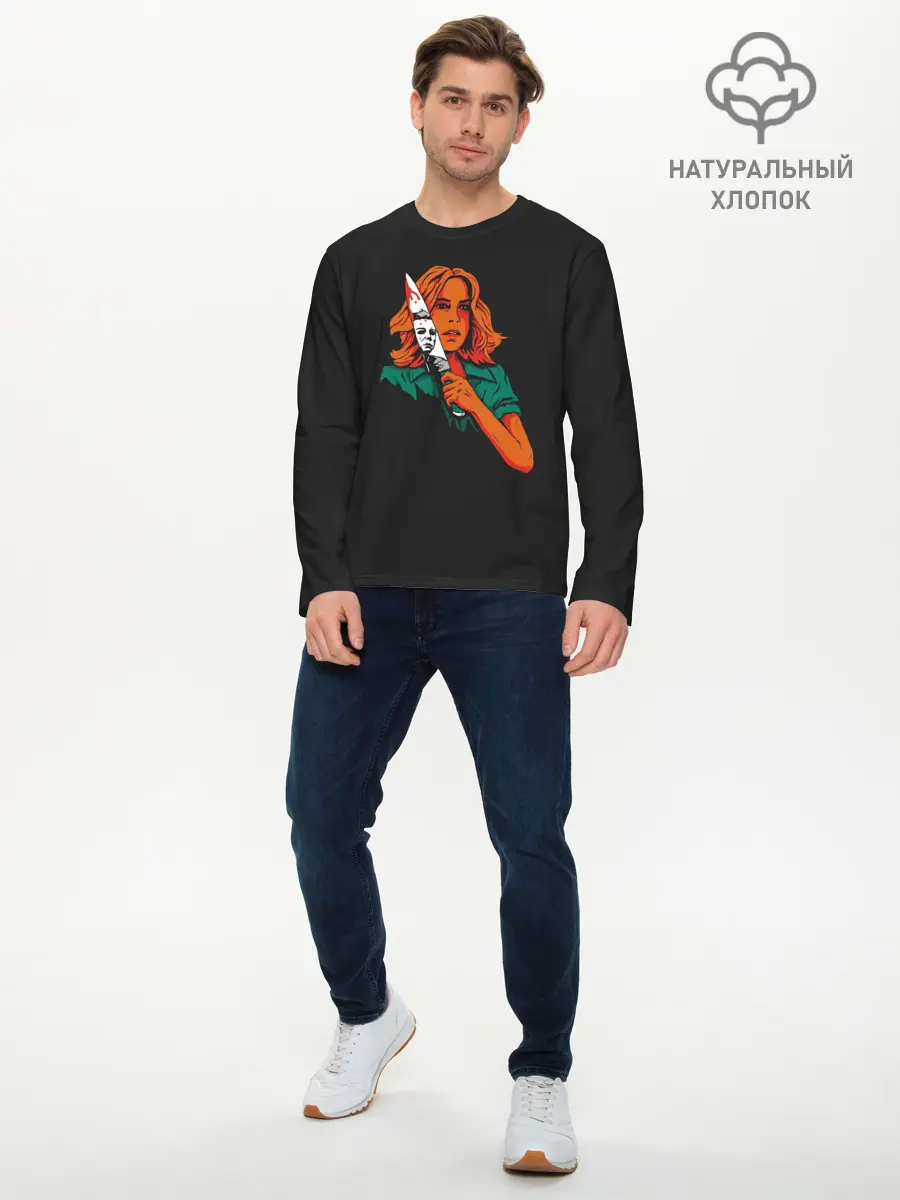 Мужской лонгслив базовый / Лори. Хэллоуин (P007_P004ooo3017779, P004ooo3017779)