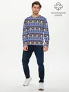 Мужской лонгслив базовый / Олени отдыхают (P007_P004ooo3018161, P004ooo3018161)