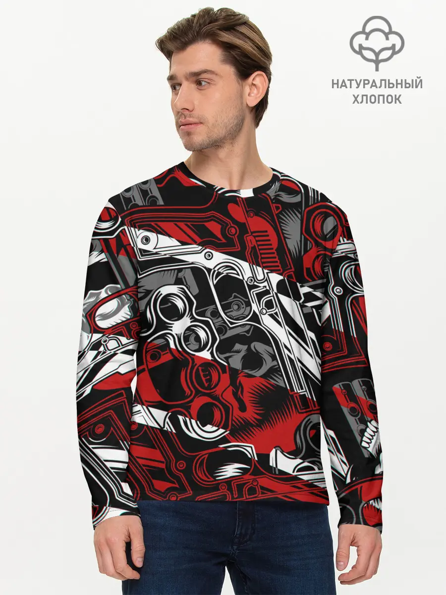 Мужской лонгслив базовый / Оружейный барон (P007_P004ooo3018295, P004ooo3018295)