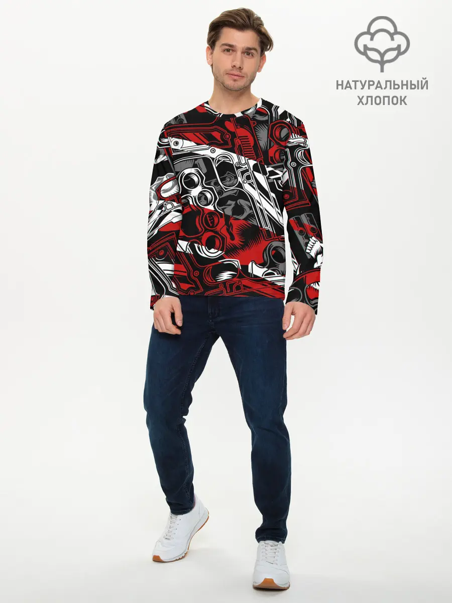 Мужской лонгслив базовый / Оружейный барон (P007_P004ooo3018295, P004ooo3018295)