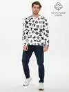Мужской лонгслив базовый / DESTINY 2 LOGO PATTERN / ДЕСТИНИ (P007_P004ooo3018385, P004ooo3018385)