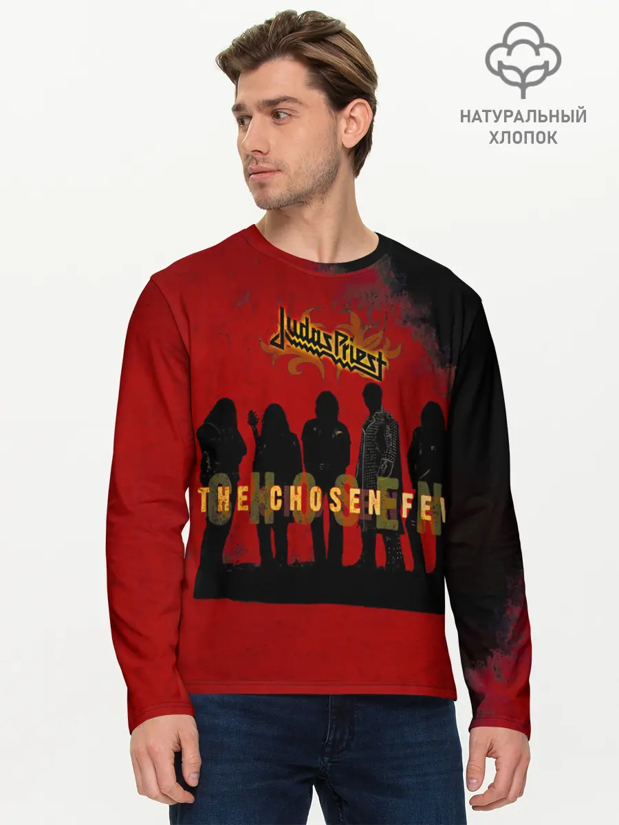 Мужской лонгслив базовый / The Chosen Few - Judas Priest (P007_P004ooo3019207, P004ooo3019207)