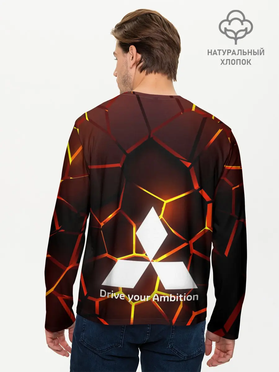 Мужской лонгслив базовый / 3D плиты с подсветкой | Митсубиси (P007_P004ooo3019587, P004ooo3019587)
