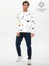 Мужской лонгслив базовый / TOCA BOCA УЗОР ФОН (P007_P004ooo3020553, P004ooo3020553)