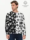 Мужской лонгслив базовый / DESTINY LOGOBOMBING ЧЁРНО БЕЛОЕ (P007_P004ooo3020277, P004ooo3020277)