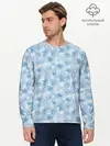 Мужской лонгслив базовый / Морозное Снежное Утро (P007_P004ooo3020259, P004ooo3020259)