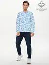 Мужской лонгслив базовый / Морозное Снежное Утро (P007_P004ooo3020259, P004ooo3020259)