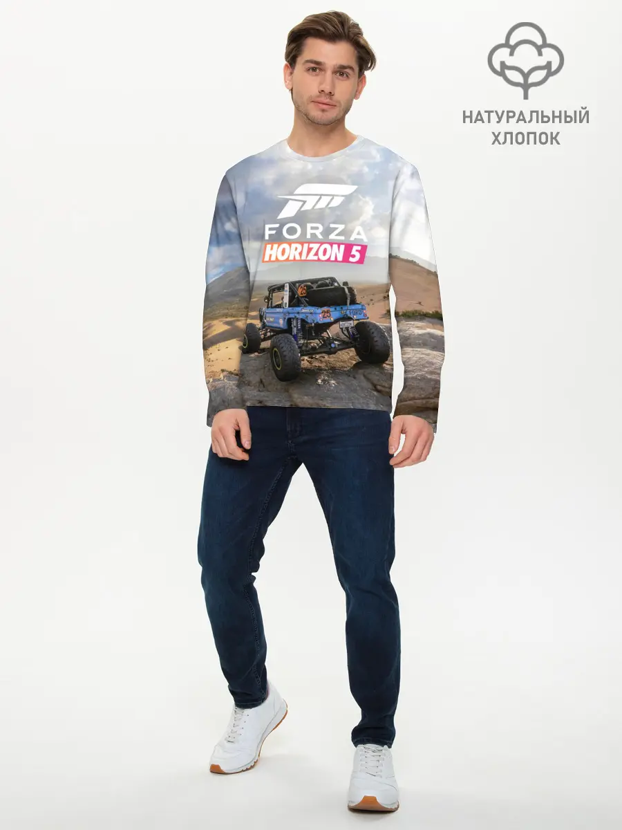 Мужской лонгслив базовый / Forza Horizon 5 (P007_P004ooo3020425, P004ooo3020425)