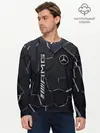 Мужской лонгслив базовый / Mercedes AMG 3D плиты (P007_P004ooo3020643, P004ooo3020643)