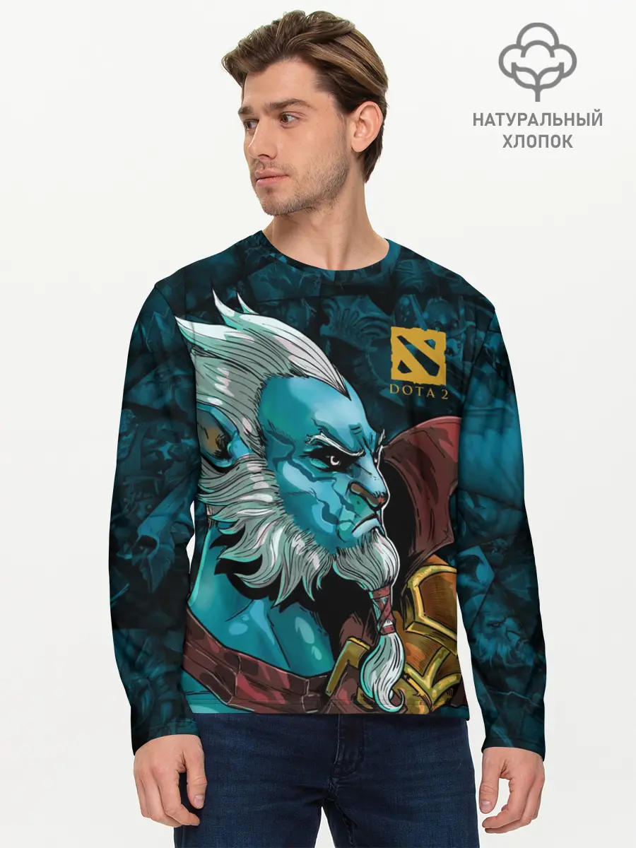 Мужской лонгслив базовый / Фантом Лансер, DOTA 2 (P007_P004ooo3020773, P004ooo3020773)