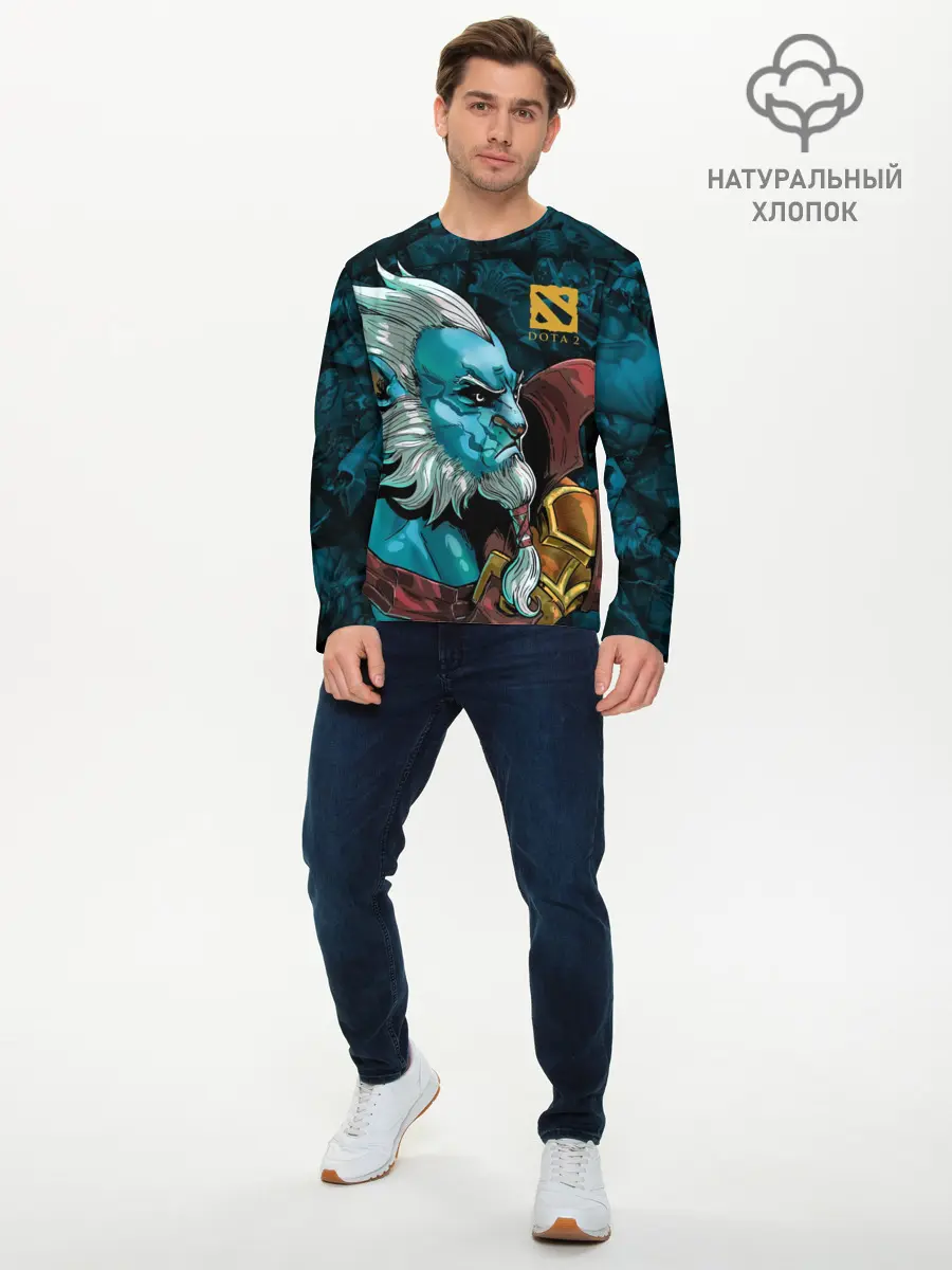 Мужской лонгслив базовый / Фантом Лансер, DOTA 2 (P007_P004ooo3020773, P004ooo3020773)