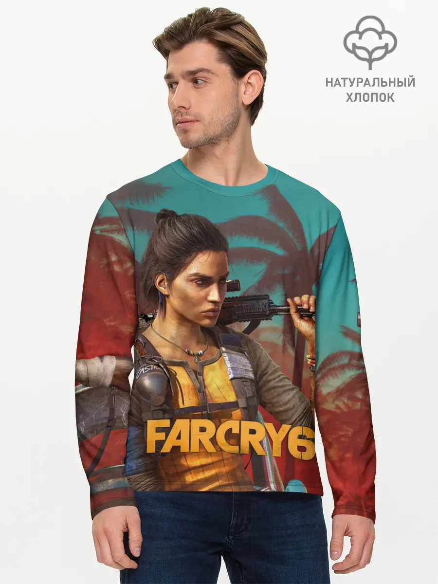Мужской лонгслив базовый / Far Cry Dani Rojas (P007_P004ooo3021383, P004ooo3021383)