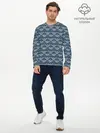 Мужской лонгслив базовый / Северные Узоры (P007_P004ooo3021159, P004ooo3021159)