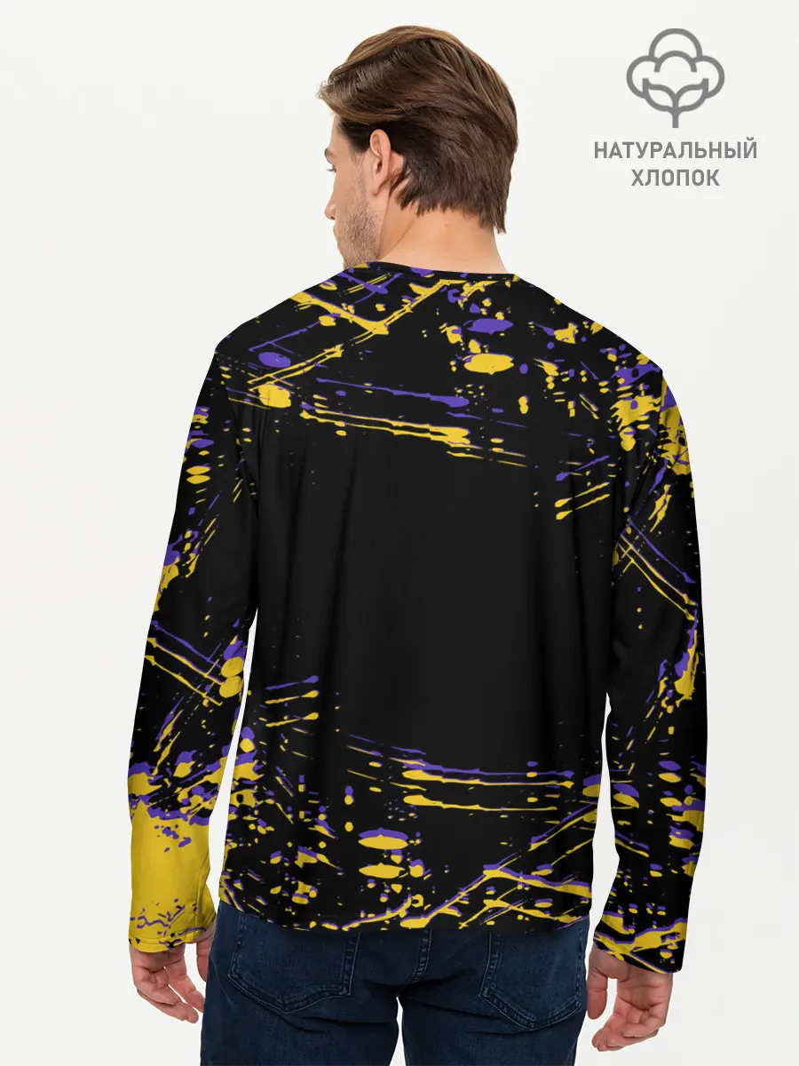 Мужской лонгслив базовый / Los angeles lakers NBA (P007_P004ooo3021579, P004ooo3021579)
