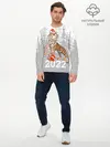 Мужской лонгслив базовый / Тигр с подарками (P007_P004ooo3021603, P004ooo3021603)