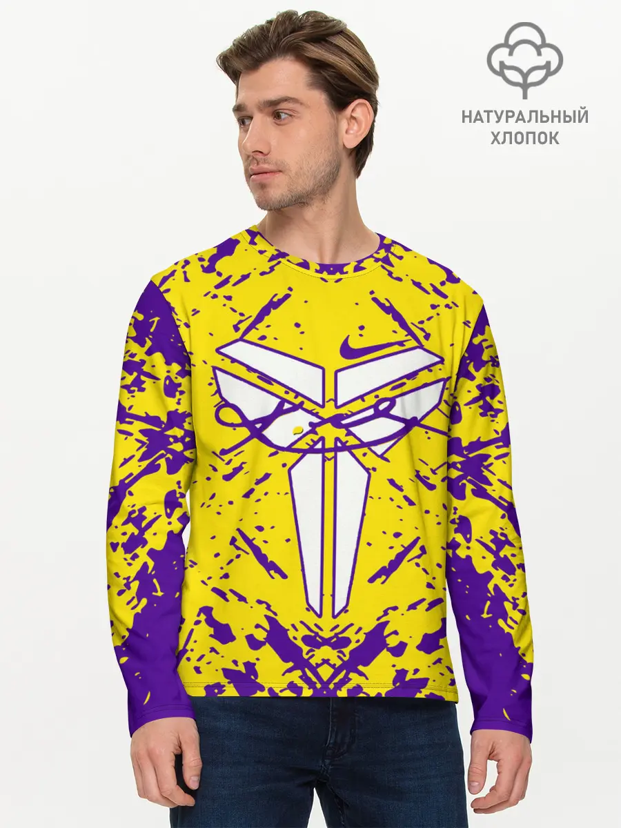 Мужской лонгслив базовый / ЛЕЙКЕРС| LOS ANGELES LAKERS, (P007_P004ooo3021551, P004ooo3021551)