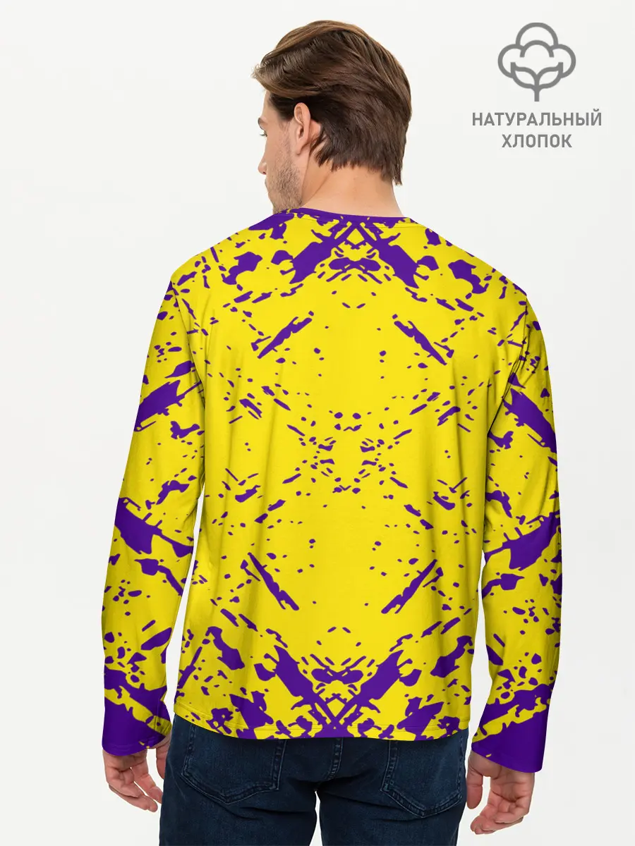 Мужской лонгслив базовый / ЛЕЙКЕРС| LOS ANGELES LAKERS, (P007_P004ooo3021551, P004ooo3021551)