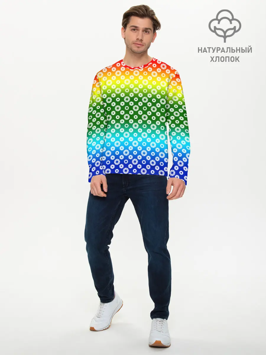 Мужской лонгслив базовый / Для фотографов. RGB. Диафрагма. (P007_P004ooo3022063, P004ooo3022063)