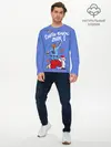 Мужской лонгслив базовый / Санта Клаус лох (P007_P004ooo3022235, P004ooo3022235)