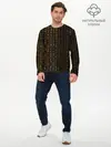 Мужской лонгслив базовый / ЕГИПЕТСКИЕ ИЕРОГЛИФЫ ЗОЛОТОМ (P007_P004ooo3022393, P004ooo3022393)
