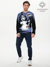 Мужской лонгслив базовый / Снеговик на Хэллоуин (P007_P004ooo3022465, P004ooo3022465)