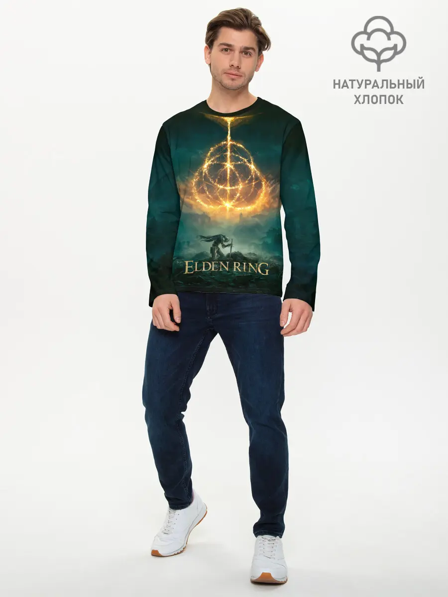 Мужской лонгслив базовый / Elden Ring Game Art (P007_P004ooo3022193, P004ooo3022193)