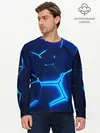 Мужской лонгслив базовый / 3D ПЛИТЫ | NEON STEEL | НЕОНОВЫЕ ПЛИТЫ (P007_P004ooo3022795, P004ooo3022795)