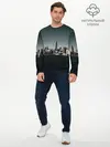 Мужской лонгслив базовый / Вид на Нью Йорк (P007_P004ooo3022707, P004ooo3022707)