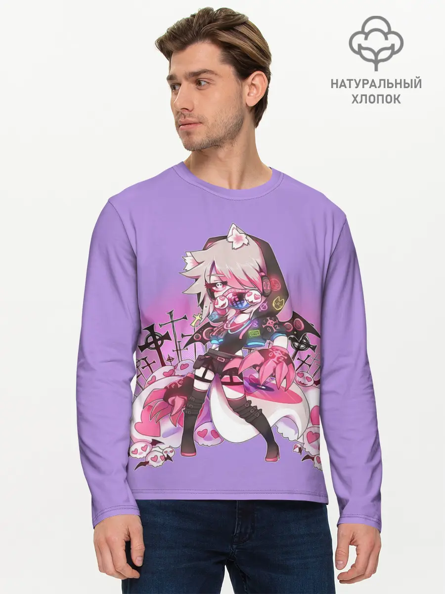 Мужской лонгслив базовый / Gacha Club DJ Cry (P007_P004ooo3022637, P004ooo3022637)
