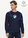 Мужской лонгслив базовый / BMW разряд молнии. (P007_P004ooo3022513, P004ooo3022513)