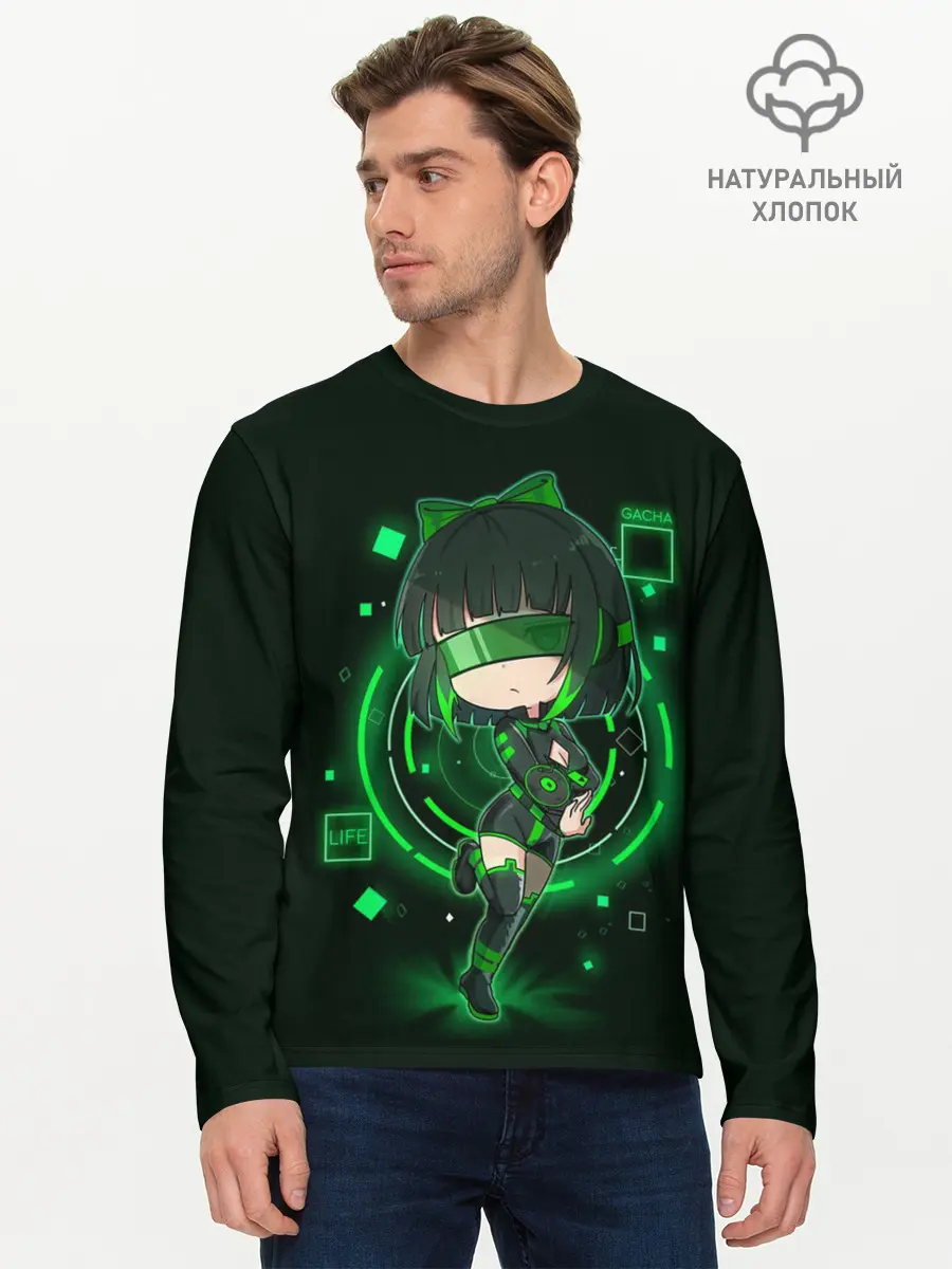 Мужской лонгслив базовый / Clover Gacha Club (P007_P004ooo3022625, P004ooo3022625)
