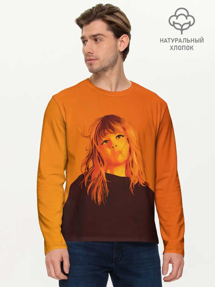 Мужской лонгслив базовый / Sweet Taylor Swift (P007_P004ooo3022663, P004ooo3022663)