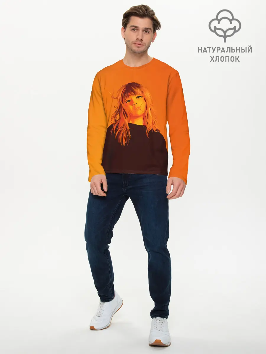 Мужской лонгслив базовый / Sweet Taylor Swift (P007_P004ooo3022663, P004ooo3022663)