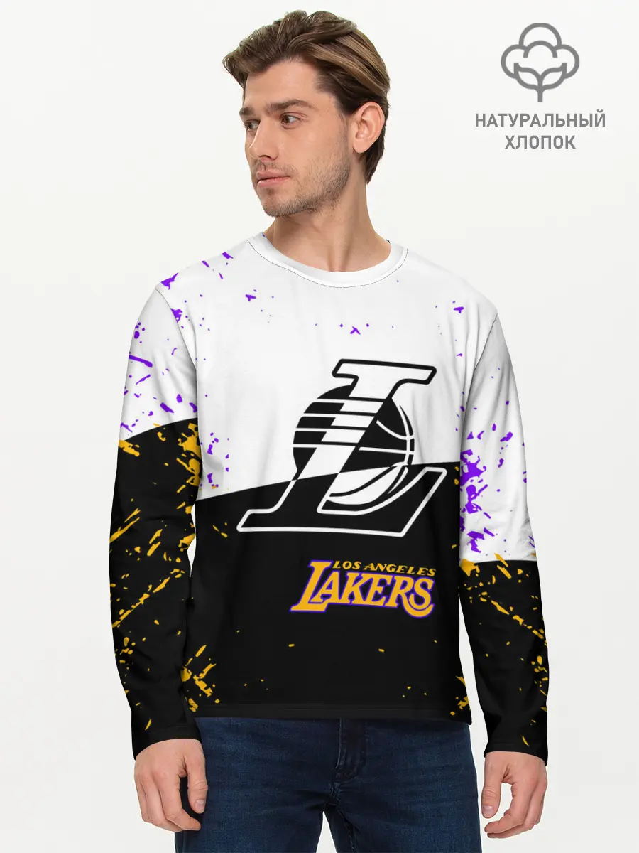 Мужской лонгслив базовый / Коби Брайант Los Angeles Lakers, (P007_P004ooo3023067, P004ooo3023067)