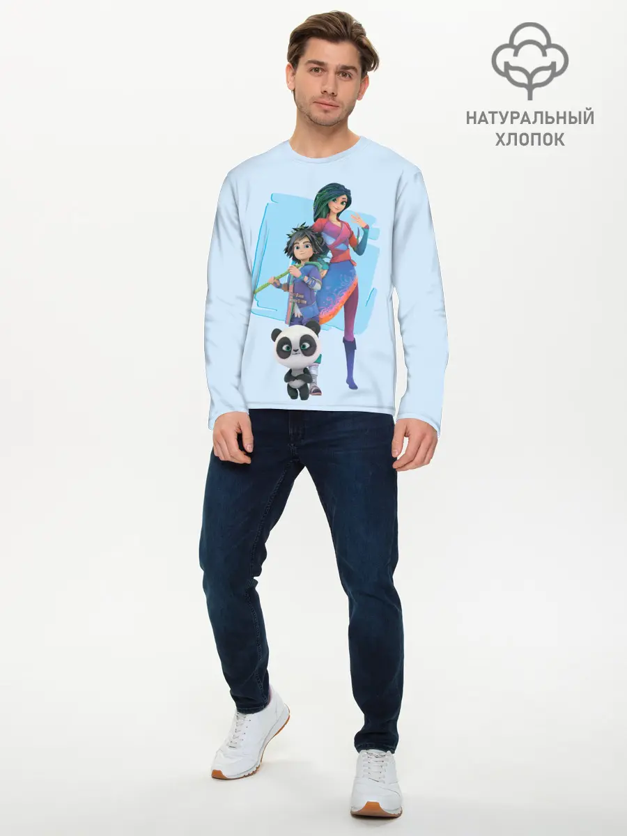 Мужской лонгслив базовый / Мэй и Бао (P007_P004ooo3023369, P004ooo3023369)